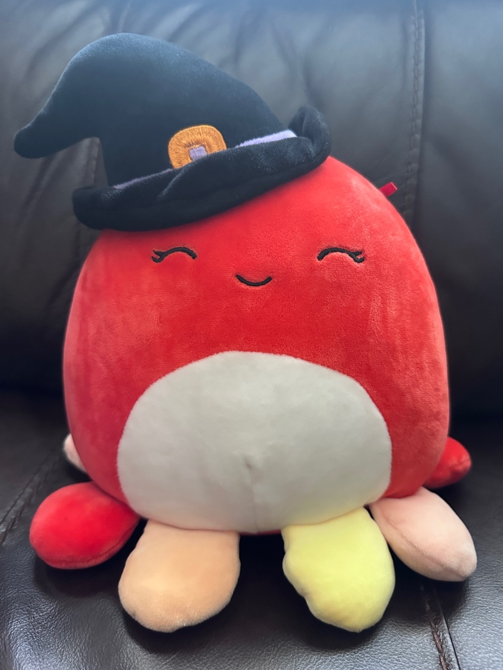 Squishmallows Halloween 8" Detra Octopus Witch Red Orange Yellow Red Plush